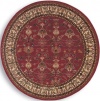 Karastan English Manor Collection William Morris Red 7'10 Round