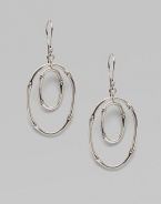From the Bamboo Collection. Sterling silver articulated in ovals of bamboo is at once earthy and luxurious.Sterling silver Length, about 2 French wire Imported