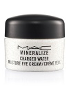 Formulated with ionized Super-Duo Charged Water technology, luxuriously rich M·A·C Mineralize Charged Water Moisture Eye Cream adds radiance while instantly--and progressively over time--reducing the look of dark circles, lines and puffiness.