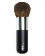 Custom-designed to provide women with proper tools for a faster, more professional makeup application. Each brush is designed with only the finest quality of hairs and a delicately weighted handle to provide the necessary balance for professional and precise makeup application.Super Hair Goat distributes bronzing powder effortlessly for a radiant glow.