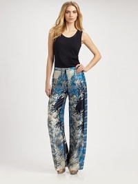 Making a stunning first impression is as simple as donning these luxurious, silk pants featuring an exotic, eye-catching print. Drawstring waistbandWaist dartsInseam, about 35SilkDry cleanImported Model shown is 5'10½ (179cm) wearing US size Small. OUR FIT MODEL RECOMMENDS ordering true size. Making a stunning first impression is as simple as donning these luxurious, silk pants featuring an exotic, eye-catching print. Drawstring waistbandWaist dartsInseam, about 35SilkDry cleanImported Model shown is 5'10½ (179cm) wearing US size Small. OUR FIT MODEL RECOMMENDS ordering true size.