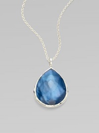 From the Wonderland Collection. A graceful design of clear quartz with mother-of-pearl accents on a sterling silver chain.Clear quartz, mother-of-pearl Sterling silver Chain length, 18 Pendant, about 1L Lobster clasp Imported From the Wonderland Collection. A graceful design of clear quartz with mother-of-pearl accents on a sterling silver chain.Clear quartz, mother-of-pearl Sterling silver Chain length, 18 Pendant, about 1L Lobster clasp Imported