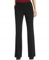 Calvin Klein's trousers look dynamic with a wide-leg silhouette and stunning with a fitted top tucked in!