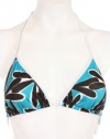 Milly Cabana Women's Biarritz Triangle String Bikini Top, Medium