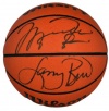 Michael Jordan & Larry Bird Signed Basketball - Steiner Sports Certified - Autographed Basketballs