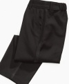 Pair these handsome Tommy Hilfiger tuxedo pants with a shirt and blazer for a dressy style.