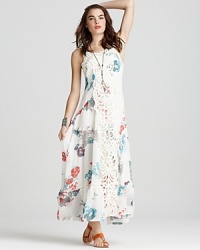 Free People Dress - Magnificent Battenburg Lace Floral Print Maxi Free People Dress - Magnificent Battenburg Lace Floral Print Maxi