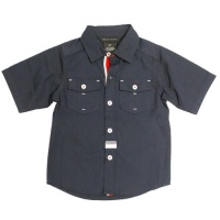 Sean John Boys 2T-4T Prescott Woven Shirt (3T, Navy) Sean John Boys 2T-4T Prescott Woven Shirt (3T, Navy)