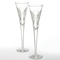 These special flutes say this pair belongs together. Representing the traditional gift giving of anniversaries, these beautiful flutes are adorned with celebratory bows. Your Waterford Crystal anniversary flutes celebrates both your past and your future, toasting to years shared together. Set of 2; 5 oz. These special flutes say this pair belongs together. Representing the traditional gift giving of anniversaries, these beautiful flutes are adorned with celebratory bows. Your Waterford Crystal anniversary flutes celebrates both your past and your future, toasting to years shared together. Set of 2; 5 oz.