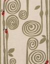 Momeni Swirly Fern Rug, Ivory, 8' x 10'