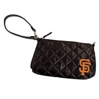 MLB San Francisco Giants Quilted Wristlet, Black MLB San Francisco Giants Quilted Wristlet, Black