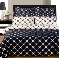 9-PC Navy & White Full size(double bed) Bloomingdal Down Alternative Bed in a bag Comforter set By sheetsnthings 9-PC Navy & White Full size(double bed) Bloomingdal Down Alternative Bed in a bag Comforter set By sheetsnthings