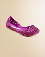 With their unique, web-like design, these updated jelly ballerina flats are a must-have.Slip-onPVC upperPVC liningPVC solePadded insoleMade in Brazil