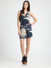Modern, abstract print and an unexpected open back enhance this exquisite silk v-neck shift. Crossover v-neckSleevelessOverlapping side panelOpen backFully linedAbout 14 from natural waistSilkDry cleanImportedModel shown is 5'9 (175cm) wearing US size 4. Modern, abstract print and an unexpected open back enhance this exquisite silk v-neck shift. Crossover v-neckSleevelessOverlapping side panelOpen backFully linedAbout 14 from natural waistSilkDry cleanImportedModel shown is 5'9 (175cm) wearing US size 4.