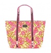 Lilly Pulitzer Chi Omega Starfruit Yellow Sparkle Tote Handbag