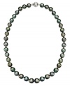 Always elegant and always in style, this illuminating necklace features round Tahitian pearls (9-11mm) and a 14k white gold clasp. Approximate length: 18 inches.