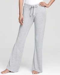 Lounge around in style and comfort. Juicy Couture's drawstring pants in soft fabric with lace detail. Lounge around in style and comfort. Juicy Couture's drawstring pants in soft fabric with lace detail.