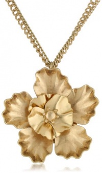 Kenneth Cole New York Modern Sunset Double Flower Pendant Necklace Kenneth Cole New York Modern Sunset Double Flower Pendant Necklace