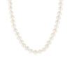 14k White Gold 8.5-9mm White Freshwater Cultured AA Quality Pearl Necklace, 24