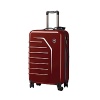 The 26 ultra-lightweight Victorinox Spectra™ travel case spinner boasts a crush-proof shell and an adjustable handle that accommodates travelers of different heights. The eight-wheel double caster system makes for a smooth ride, while the exterior raised ridges increase strength. Interior zippered mesh divider wall.