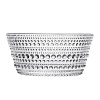 This clear glass bowl has recently been reissued by the well-known Finnish design house Iittala. Designed in 1964 by Oiva Toikka, it features concentric circles of glass dewdrops for a look that's both lovely and dazzling. It's an excellent serving bowl for a special event.