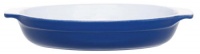Emile Henry 10.75 Inch Oval Gratin Dish, Azur Emile Henry 10.75 Inch Oval Gratin Dish, Azur