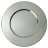 Charge it by Jay Round Stainless Steel Bridal Metal Charger Plate