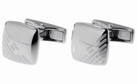 Emporio Armani EG2867 Men's Silver Tone Logo Cufflinks Jewelry Emporio Armani EG2867 Men's Silver Tone Logo Cufflinks Jewelry