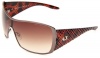 Armani Exchange Men's AX008/NS Shield Sunglasses,Brown,dark Havana Frame/Brown Shaded Lens,One Size