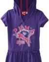 Puma - Kids Girls 2-6X Toddler Hoodie Dress Set, Purple, 2T