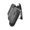 AIMO Hybrid Black Stand with Holster Faceplate Hard Plastic Protector Snap-On Cover Case for HTC One V T320e