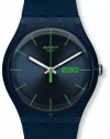 Swatch Men's SUON700 Quartz Navy Blue Dial Plastic Date  Luminous Watch