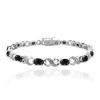 7.2ct Sapphire & Diamond Accent Infinity Bracelet