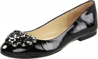 Enzo Angiolini Women's Claton Ballerina Flat,Black Patent,9.5 M US