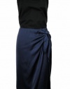 DKNYC Woman Sleeveless Sarong Dress Plus Indigo (1X)