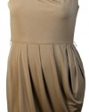 Calvin Klein Women's Cowl Neck Pleated Jersey Dress