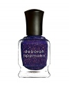 A step away from Deborah Lippmann's signature glitter, this 3D Holographic formula has an edgier feel. While it was in the development process, she played with a ton of hues adding different-sized flecks of glitter to create a unique layered, multi-faceted 3-D effect that's super modern but still completely wearable. After much mixing, she is now finally introducing two new shades, RAY OF LIGHT, an electric indigo, and SWEET DREAMS, a candied pink. Wear these shades alone, or paired with any of my creme lacquers for an innovative look.
