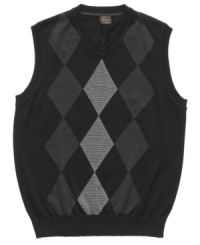Look sharp. This sweater vest from Greg Norman for Tasso Elba instantly pulls your look together. (Clearance) Look sharp. This sweater vest from Greg Norman for Tasso Elba instantly pulls your look together. (Clearance)