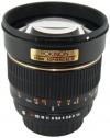 Rokinon 85M-N 85mm F1.4 Aspherical Lens for Nikon (Black)