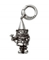 Turn your everyday lawn ornament into a stylish statement. Fossil's chic gnome charm features an intricate engraved design accented by a single cubic zirconia. Crafted in vintage silver tone mixed metal. Approximate length: 1-1/4 inches.