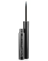 A liquid liner so slick it almost describes itself. Water-based, water resistant, quick and precise to apply. Dries in 15 seconds to provide a sleek, long-wearing, wet-look, no-smudge line. The superior no-fuss, no-wobble application lies in the magic tip of the easy-to-control dip-stick applicator.