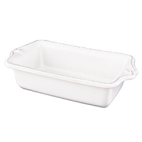 Baking is a even more charming when you take Juliska's lovely and versatile loaf pan straight from the oven to your table. Or for a truly thoughtful gift, fill it with your favorite recipe and bestow it upon a friend. Baking is a even more charming when you take Juliska's lovely and versatile loaf pan straight from the oven to your table. Or for a truly thoughtful gift, fill it with your favorite recipe and bestow it upon a friend.