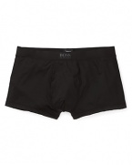 Super-soft microfiber boxer shorts make a fashionable foundation. By BOSS Black.