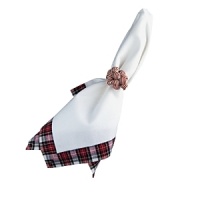 Classic red tartan plaid gives these Juliska table linens inviting appeal that's perfect for the holidays and beyond. Classic red tartan plaid gives these Juliska table linens inviting appeal that's perfect for the holidays and beyond.