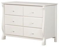 Delta Universal 6 Drawer Dresser, White Delta Universal 6 Drawer Dresser, White