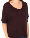 Splendid Drapey Lux Jersey Dolman Sleeve V-Neck Tee (TS26940)