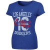 MLB Majestic Andre Ethier L.A. Dodgers #16 Womens Ladies Man Player T-Shirt - Royal Blue (Medium)