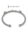 Genuine David Yurman (TM) Bracelet. David Yurman Sterling Silver Confetti 3-Stone Cord Bracelet, 7/10 Condition. grams in weight. 100% Satisfaction Guaranteed.