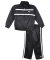 Puma Logo Tricot Set - Black-3T