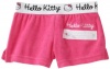 Hello Kitty Girls 2-6X Little Terry Short, Hot Pink, 4